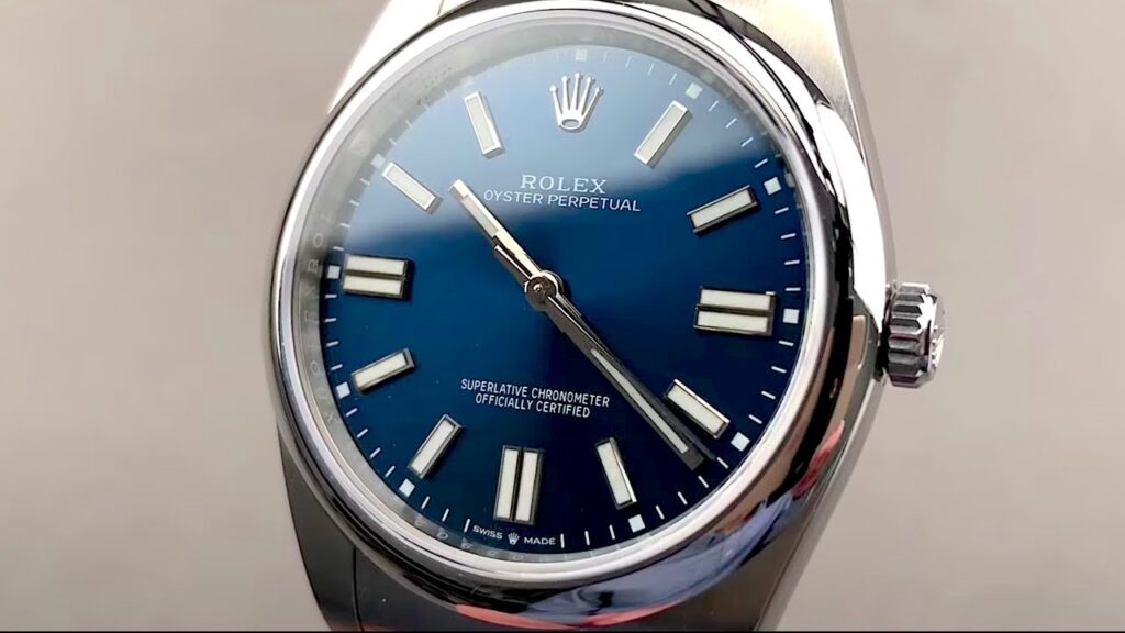 2020 Rolex Oyster Perpetual 41mm BLUE Dial 124300 Rolex Watch Review