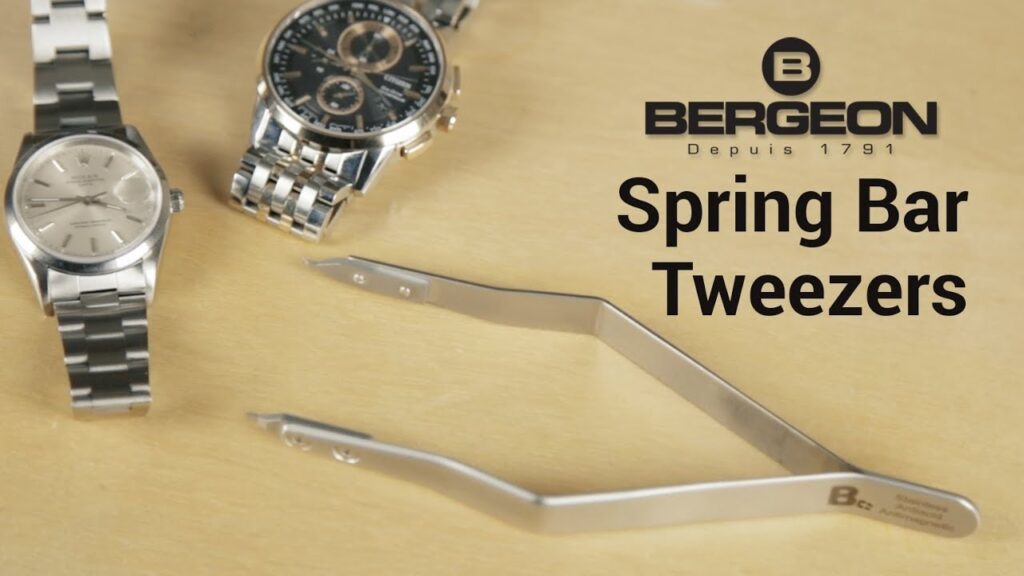 Bergeon 7825 Watchmakers Spring Bar Tweezers