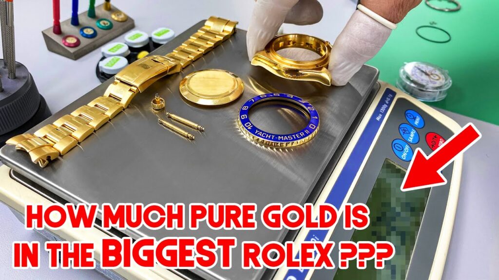 How Much Gold is in the BIGGEST Solid Gold Watch Made by Rolex?!