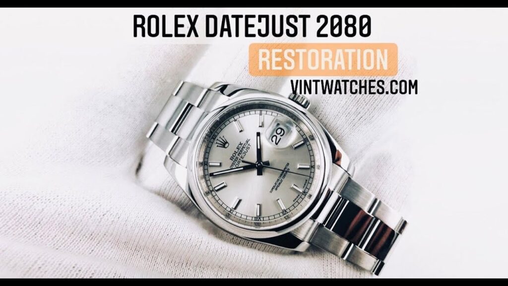 Restoring a Vintage Rolex Datejust 2080: Refinishing the Watch