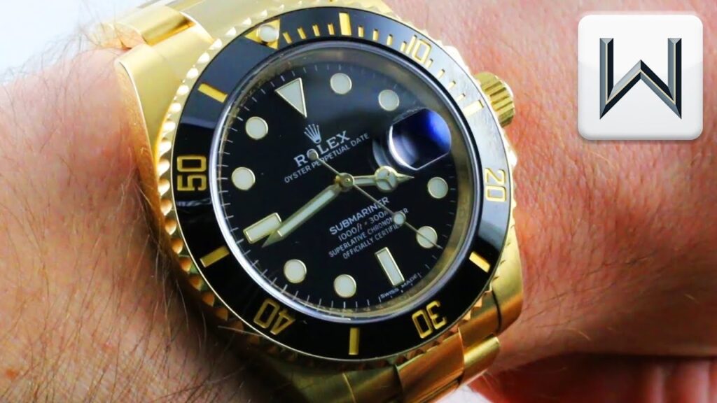 Rolex Submariner 116618LN Full Yellow Gold Luxury Watch Review